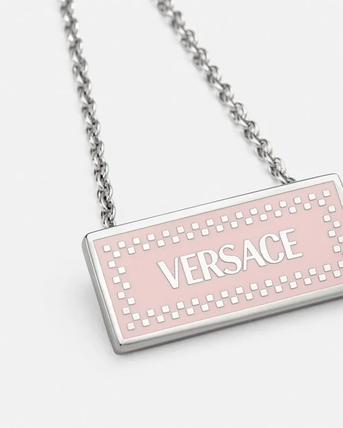 Versace Necklaces Small 03990s Vintage Logo Necklace Silver 8211 Women Versace Necklaces Small 03990s Vintage Logo Necklace Silver 8211 Women