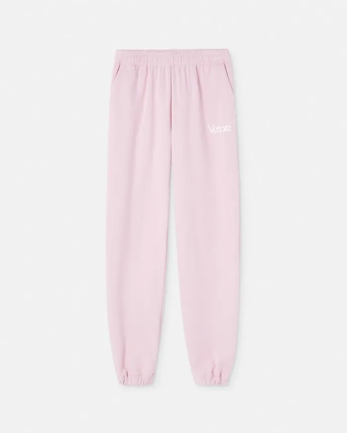 Versace Pants and Shorts 1978 ReEdition Logo Sweatpants Light Pink 8211 Women
