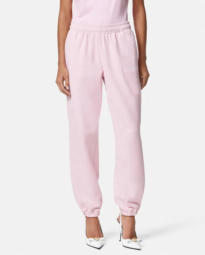 Versace Pants and Shorts 1978 ReEdition Logo Sweatpants Light Pink 8211 Women Versace Pants and Shorts 1978 ReEdition Logo Sweatpants Light Pink 8211 Women