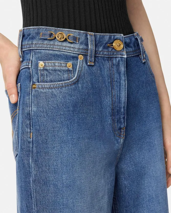 Versace Pants and Shorts Medusa 03995 RegularFit Jeans Blue 8211 Women Versace Pants and Shorts Medusa 03995 RegularFit Jeans Blue 8211 Women