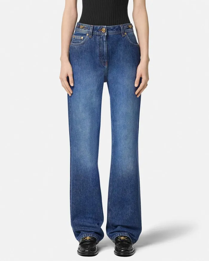 Versace Pants and Shorts Medusa 03995 RegularFit Jeans Blue 8211 Women Versace Pants and Shorts Medusa 03995 RegularFit Jeans Blue 8211 Women
