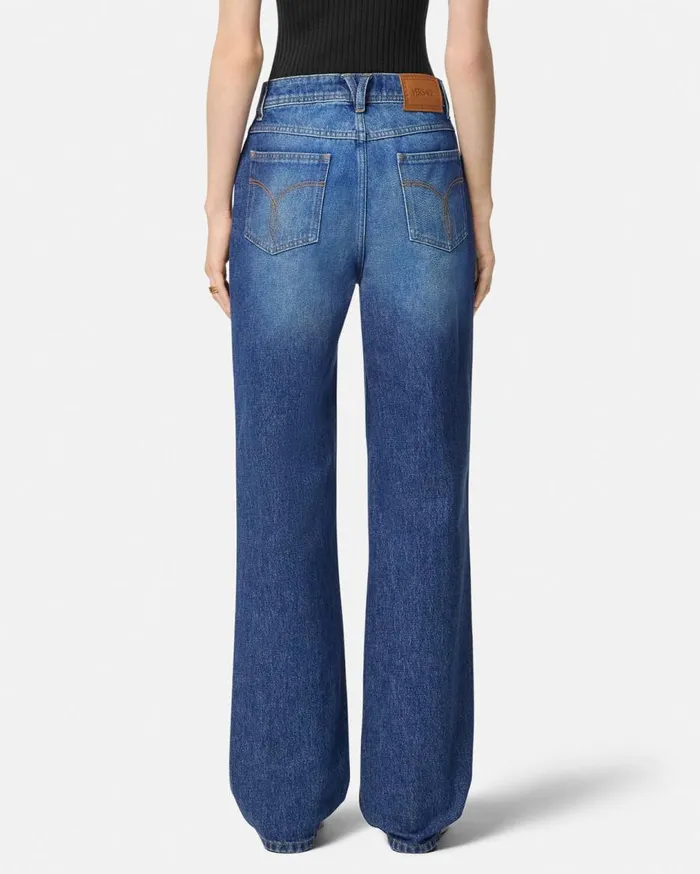 Versace Pants and Shorts Medusa 03995 RegularFit Jeans Blue 8211 Women Versace Pants and Shorts Medusa 03995 RegularFit Jeans Blue 8211 Women