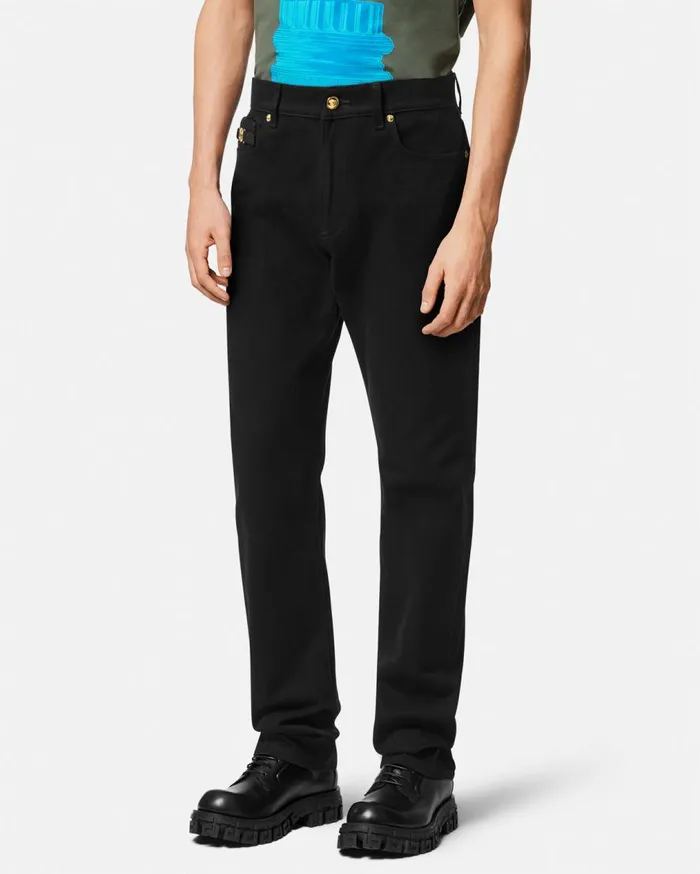 Versace Pants and Shorts RegularFit Jeans Black 8211 Men Versace Pants and Shorts RegularFit Jeans Black 8211 Men