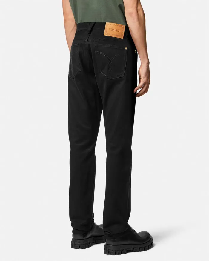 Versace Pants and Shorts RegularFit Jeans Black 8211 Men Versace Pants and Shorts RegularFit Jeans Black 8211 Men