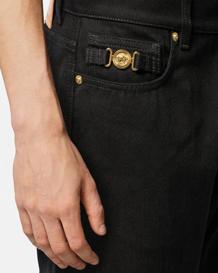 Versace Pants and Shorts RegularFit Jeans Black 8211 Men Versace Pants and Shorts RegularFit Jeans Black 8211 Men