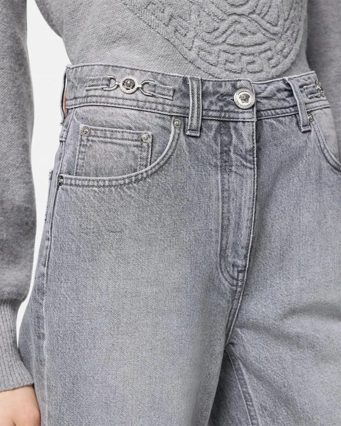 Versace Pants and Shorts RegularFit Jeans Gray 8211 Women Versace Pants and Shorts RegularFit Jeans Gray 8211 Women