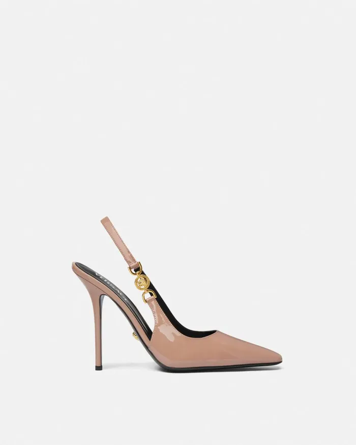 Versace Pumps and Slingbacks Medusa 03995 Slingback Pumps 110 Mm Brown 8211 Women