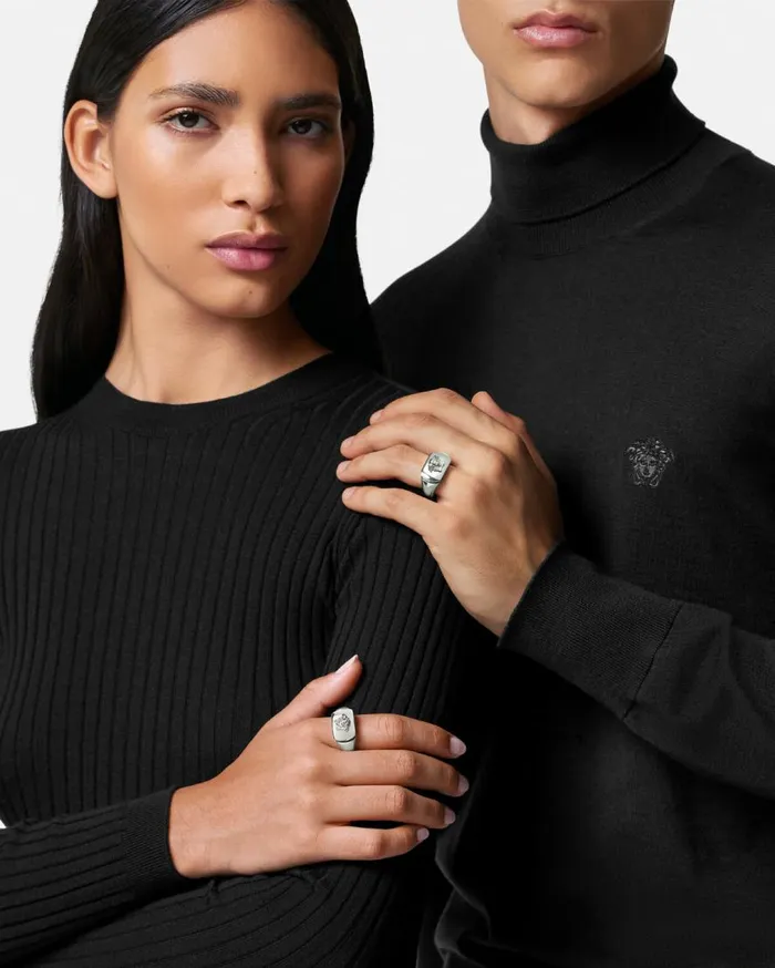 Versace Rings Medusa Ring Silver 8211 WomenMen Versace Rings Medusa Ring Silver 8211 WomenMen