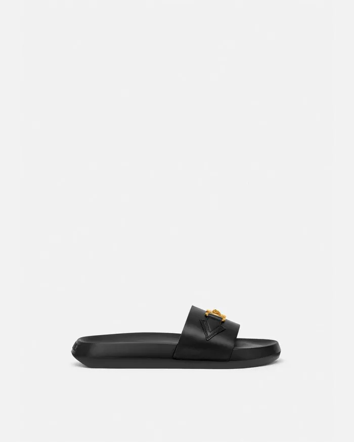 Versace Sandals and Slides Medusa Biggie Sliders Blackgold 8211 Men