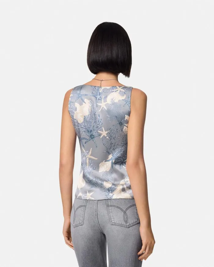 Versace Shirts and Tops Barocco Sea Silk Cowl Camisole Top Blueprint 8211 Women Versace Shirts and Tops Barocco Sea Silk Cowl Camisole Top Blueprint 8211 Women