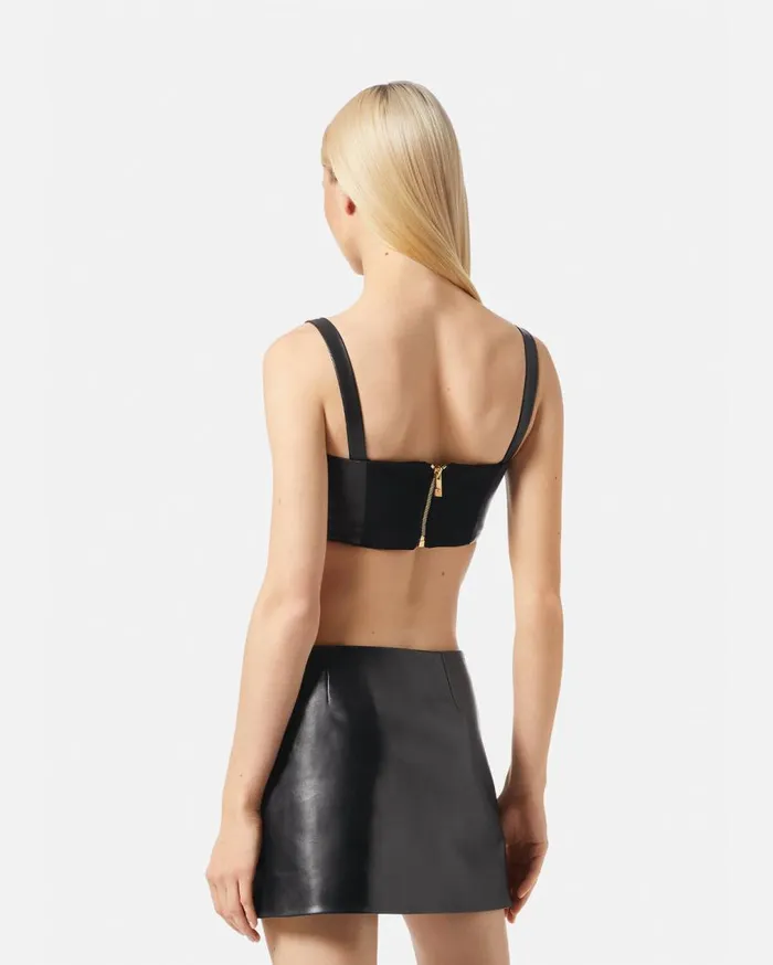 Versace Shirts and Tops Medusa 03995 Leather Bustier Top Black 8211 Women Versace Shirts and Tops Medusa 03995 Leather Bustier Top Black 8211 Women