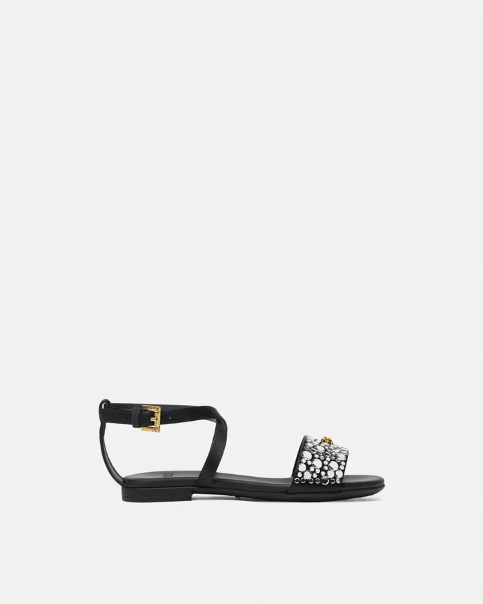 Versace Shoes Crystal Lycia Sandals Silver 8211 Children