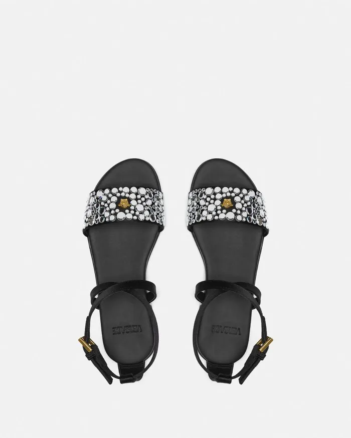 Versace Shoes Crystal Lycia Sandals Silver 8211 Children Versace Shoes Crystal Lycia Sandals Silver 8211 Children