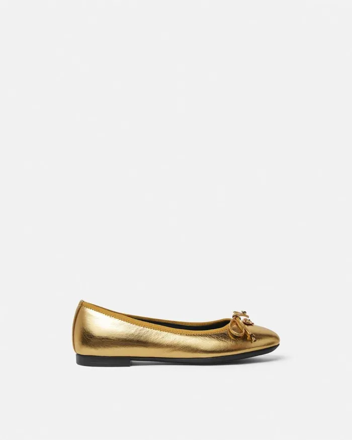 Versace Shoes Medusa Kids Ballerinas Gold 8211 Children