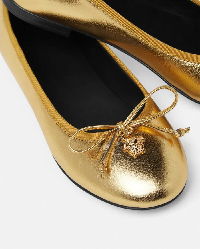 Versace Shoes Medusa Kids Ballerinas Gold 8211 Children Versace Shoes Medusa Kids Ballerinas Gold 8211 Children