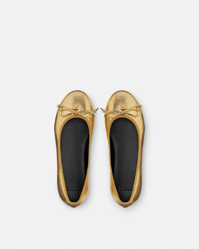 Versace Shoes Medusa Kids Ballerinas Gold 8211 Children Versace Shoes Medusa Kids Ballerinas Gold 8211 Children