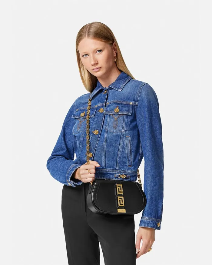 Versace Shoulder and Crossbody Greca Goddess Shoulder Bag Blackgold 8211 Women Versace Shoulder and Crossbody Greca Goddess Shoulder Bag Blackgold 8211 Women
