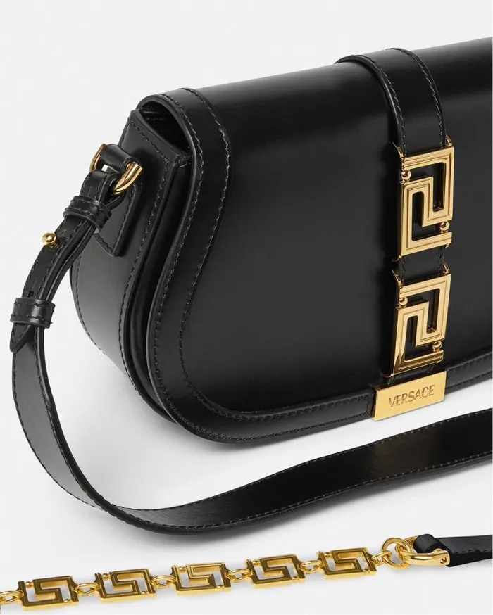 Versace Shoulder and Crossbody Greca Goddess Shoulder Bag Blackgold 8211 Women Versace Shoulder and Crossbody Greca Goddess Shoulder Bag Blackgold 8211 Women