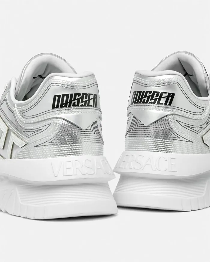 Versace Sneakers Metallic Greca Odissea Sneakers Silver 8211 Men Versace Sneakers Metallic Greca Odissea Sneakers Silver 8211 Men