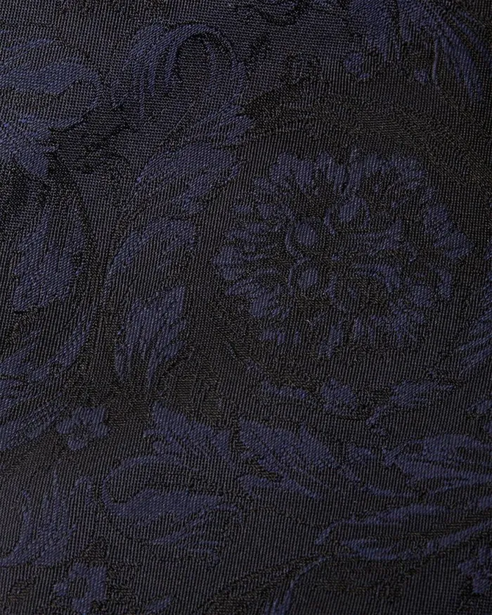 Versace Soft Accessories Barocco Jacquard Silk Tie Blue 8211 Men