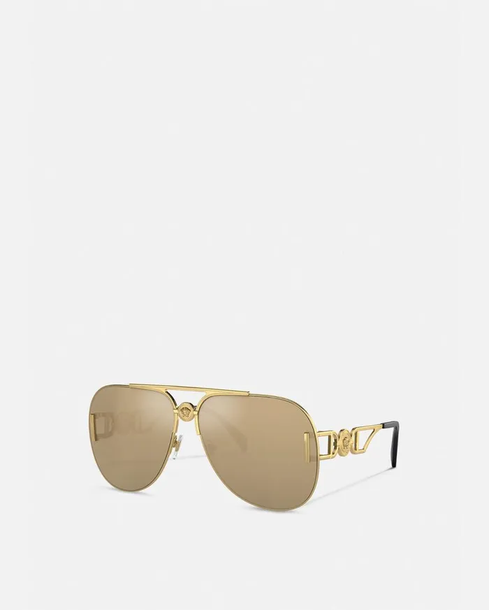 Versace Sunglasses Medusa 03995 Pilot Sunglasses Gold 8211 Women