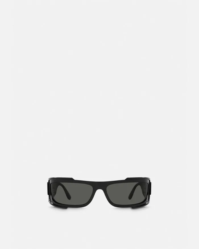 Versace Sunglasses Medusa Biggie Shield Sunglasses Black 8211 WomenMen Versace Sunglasses Medusa Biggie Shield Sunglasses Black 8211 WomenMen