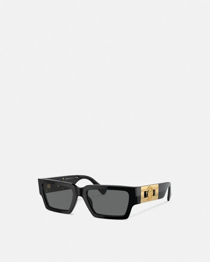 Versace Sunglasses Medusa Deco Sunglasses Black 8211 WomenMen