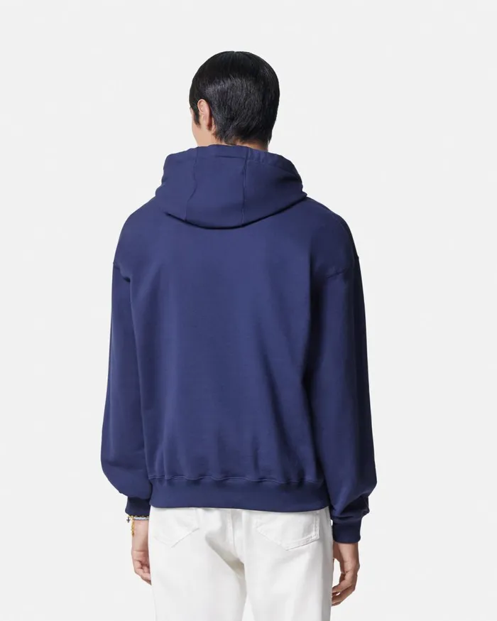 Versace Sweatshirts 90s Vintage Logo Hoodie Blue 8211 Men Versace Sweatshirts 90s Vintage Logo Hoodie Blue 8211 Men