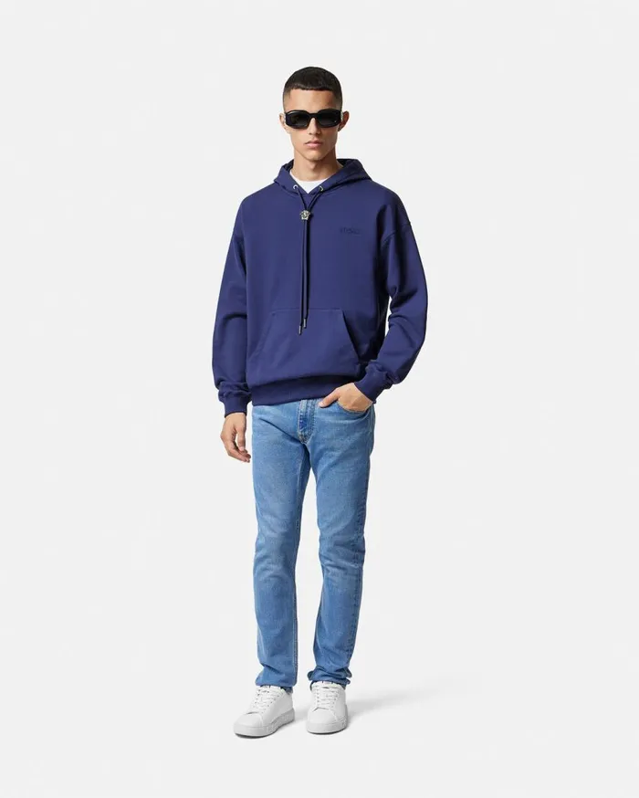 Versace Sweatshirts La Medusa Hoodie Blue 8211 Men Versace Sweatshirts La Medusa Hoodie Blue 8211 Men