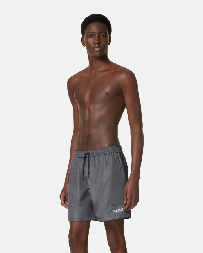 Versace Swimwear Barocco Reversible Boardshorts Blackprint 8211 Men Versace Swimwear Barocco Reversible Boardshorts Blackprint 8211 Men