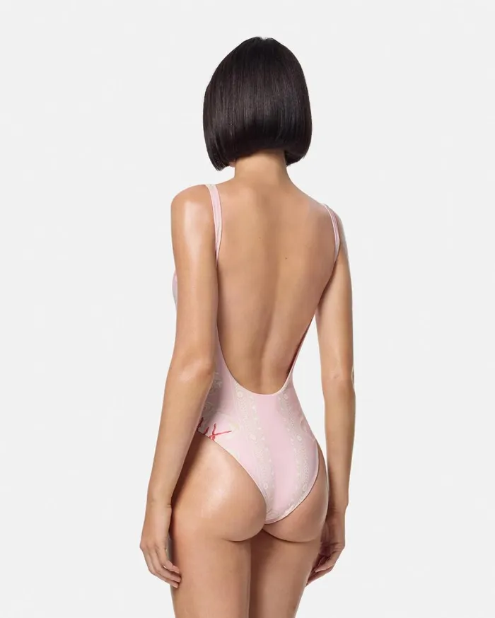 Versace Swimwear Barocco Sea OnePiece Swimsuit Pinkprint 8211 Women Versace Swimwear Barocco Sea OnePiece Swimsuit Pinkprint 8211 Women