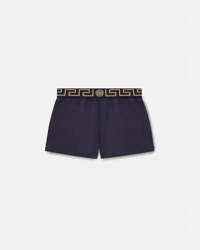 Versace Swimwear Greca Border Swim Shorts Blue 8211 Men