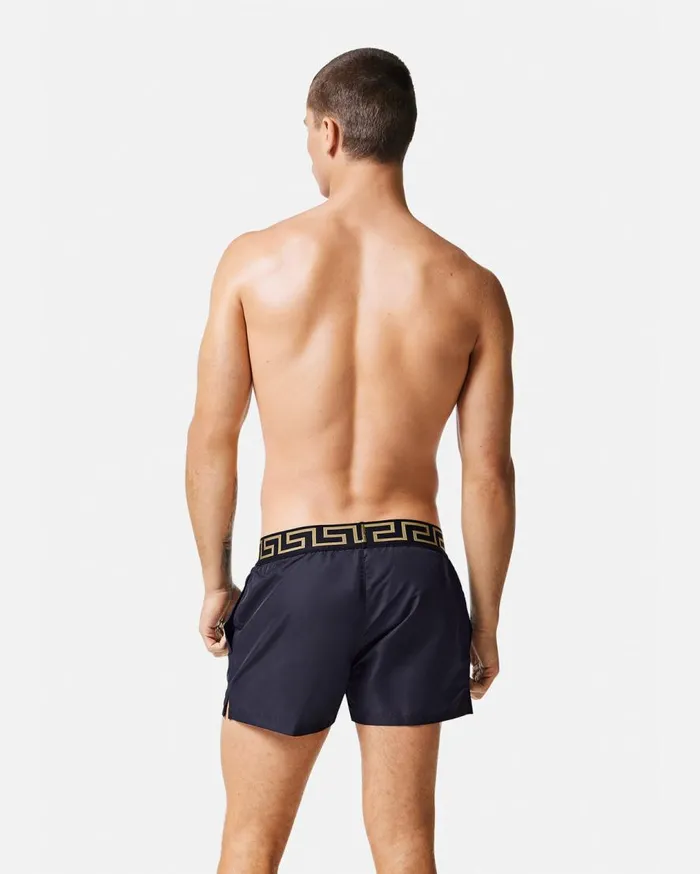 Versace Swimwear Greca Border Swim Shorts Blue 8211 Men Versace Swimwear Greca Border Swim Shorts Blue 8211 Men