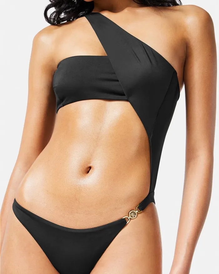Versace Swimwear Medusa 03995 Cutout Swimsuit Black 8211 Women Versace Swimwear Medusa 03995 Cutout Swimsuit Black 8211 Women