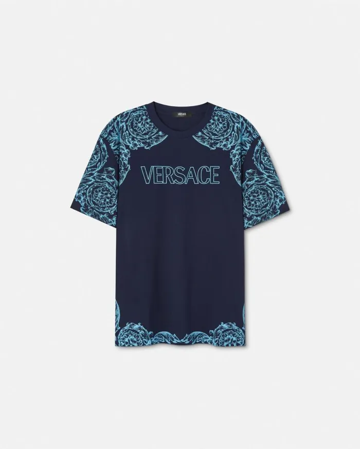 Versace TShirts and Polos Barocco Stencil TShirt Blueprint 8211 Men