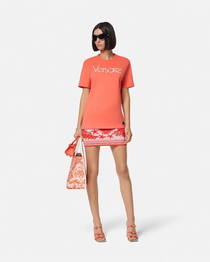 Versace TShirts and Sweatshirts 1978 ReEdition Logo TShirt 2r440 8211 Women
