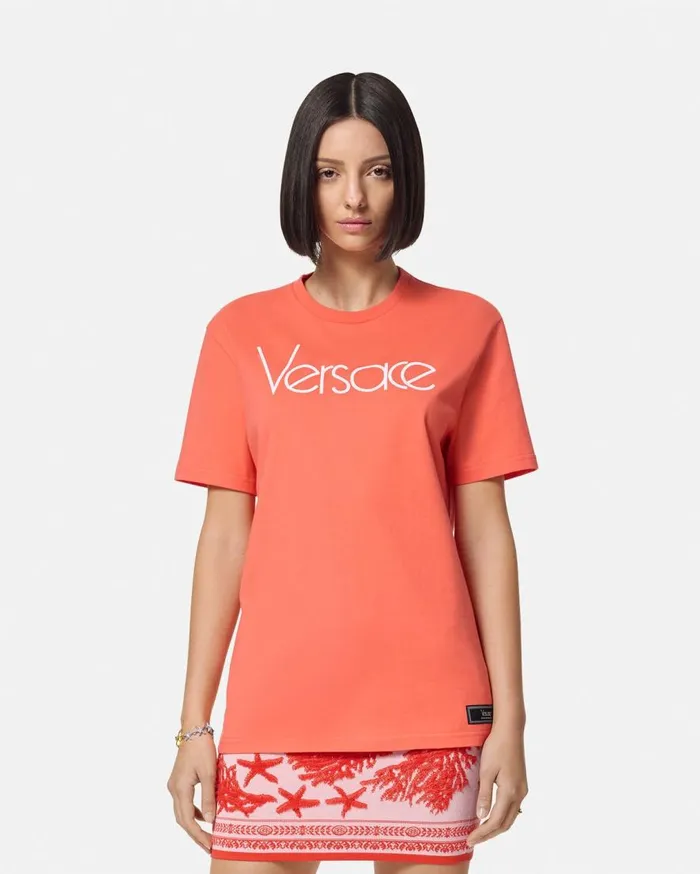 Versace TShirts and Sweatshirts 1978 ReEdition Logo TShirt 2r440 8211 Women