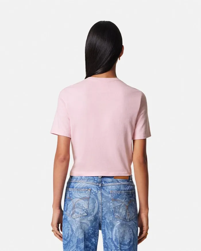 Versace TShirts and Sweatshirts Versace Milano Stamp Crop TShirt Light Pink 8211 Women Versace TShirts and Sweatshirts Versace Milano Stamp Crop TShirt Light Pink 8211 Women