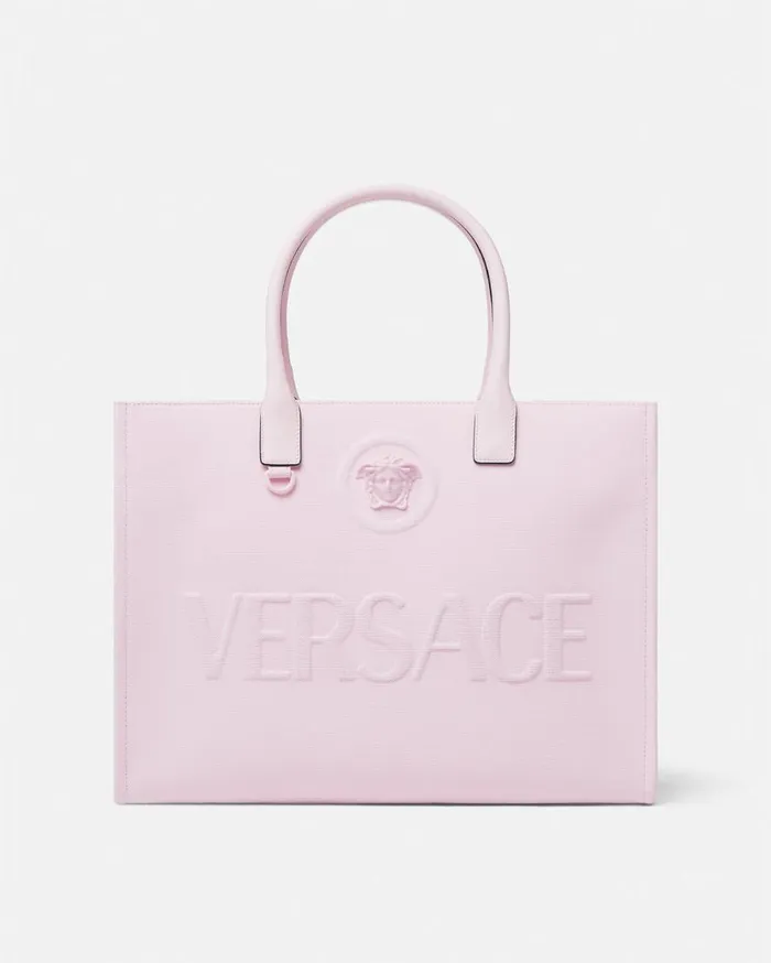 Versace Totes La Medusa Canvas Large Tote Bag Pink 8211 Women