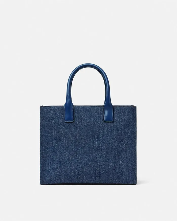 Versace Totes La Medusa Denim Small Tote Bag Blue 8211 Women Versace Totes La Medusa Denim Small Tote Bag Blue 8211 Women