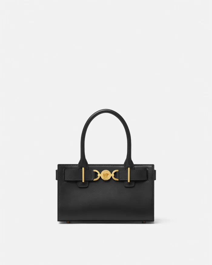 Versace Totes Medusa 03995 Small Tote Bag Blackgold 8211 Women