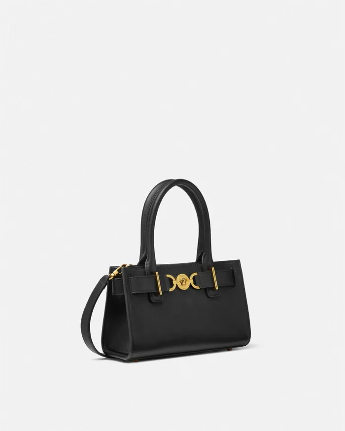 Versace Totes Medusa 03995 Small Tote Bag Blackgold 8211 Women Versace Totes Medusa 03995 Small Tote Bag Blackgold 8211 Women