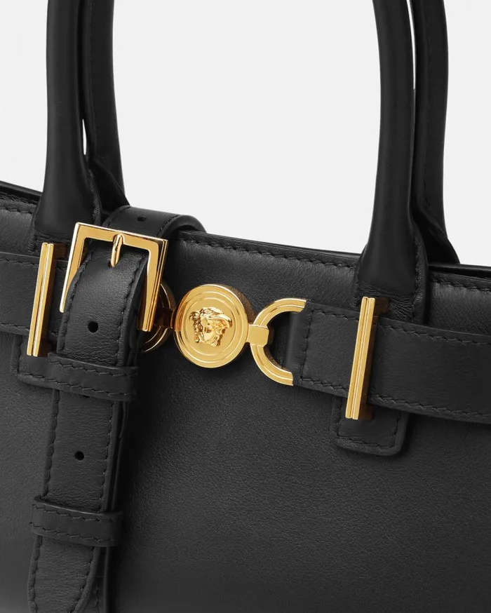 Versace Totes Medusa 03995 Small Tote Bag Blackgold 8211 Women Versace Totes Medusa 03995 Small Tote Bag Blackgold 8211 Women