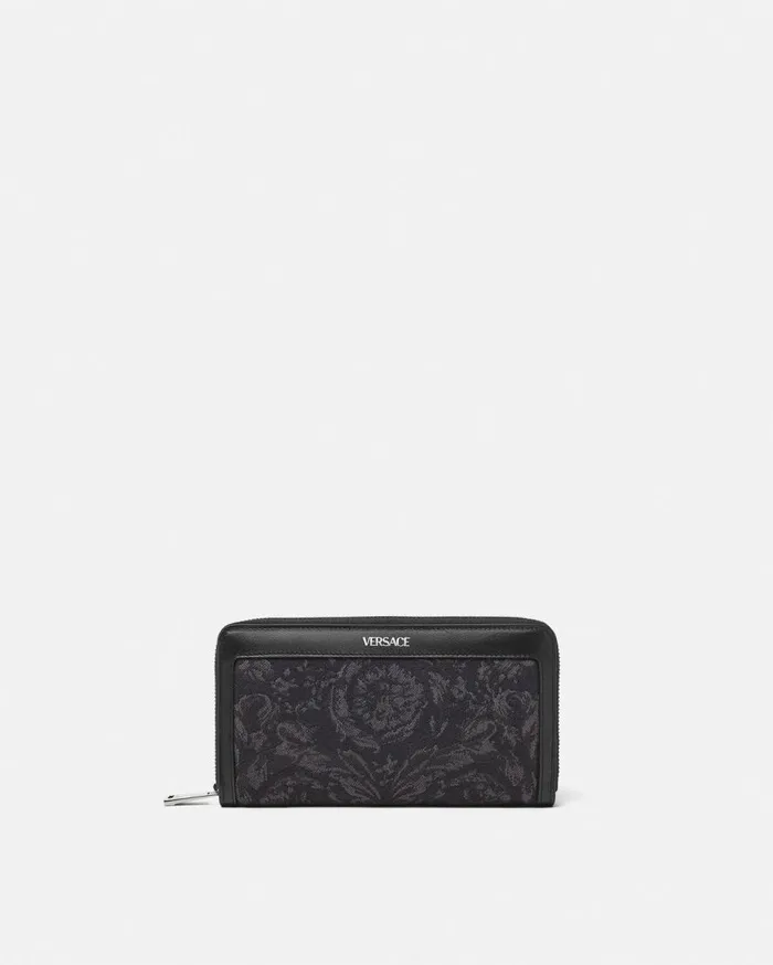 Versace Wallets Barocco Jacquard Long Wallet Blackprint 8211 WomenMen