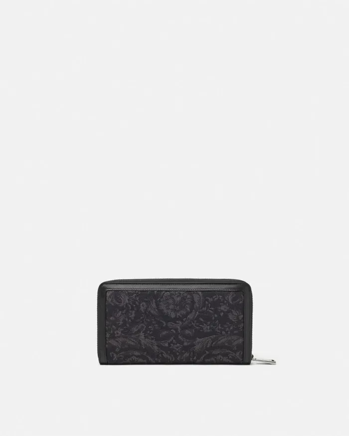 Versace Wallets Barocco Jacquard Long Wallet Blackprint 8211 WomenMen Versace Wallets Barocco Jacquard Long Wallet Blackprint 8211 WomenMen