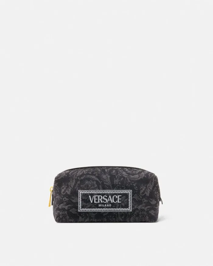 Versace Wallets Barocco Jacquard Vanity Pouch Blackprint 8211 Women
