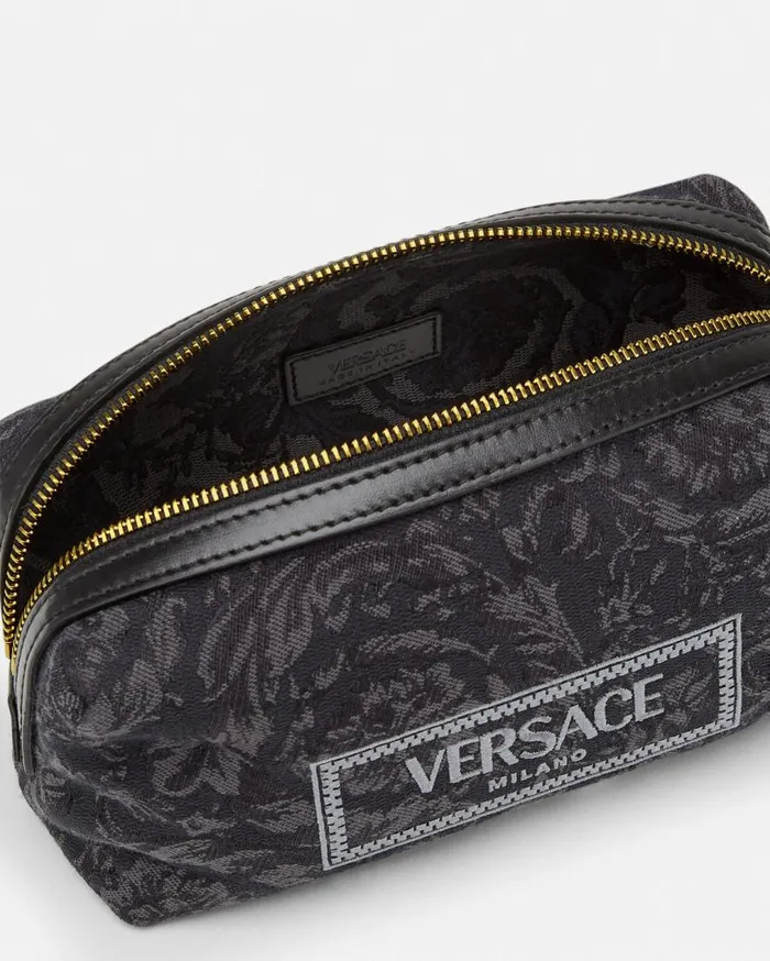 Versace Wallets Barocco Jacquard Vanity Pouch Blackprint 8211 Women