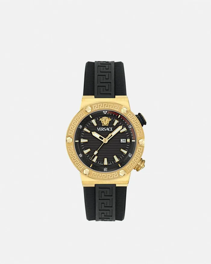 Versace Watches Greca Logo Diver Watch Blackgold 8211 Men