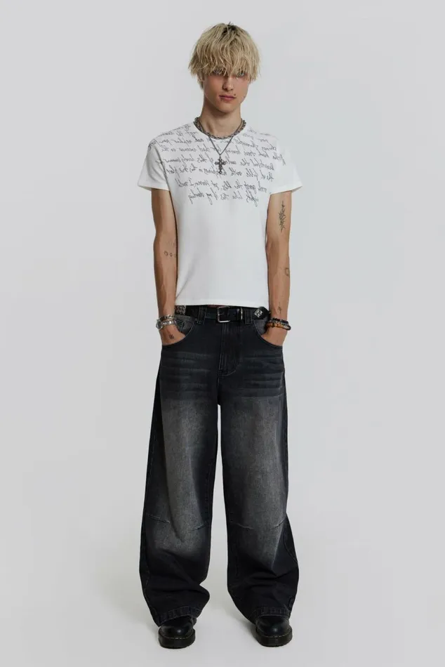 Verse Waffle Tee White Men Jaded London TShirts