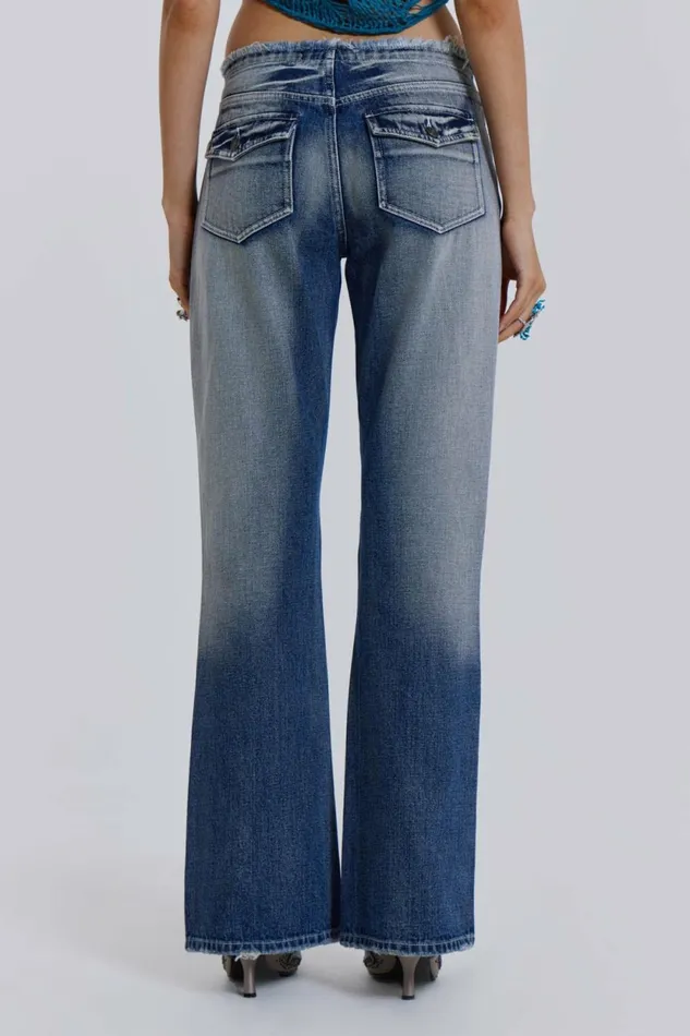 Viper Low Rise Jeans Blue Women Jaded London Jeans